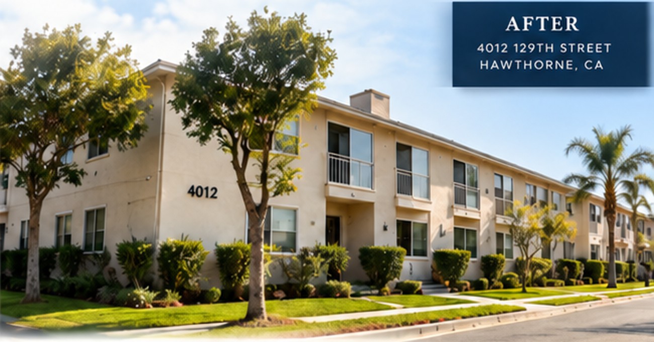 Illustration of 4012 129th Street, Hawthorne, CA, after renovation